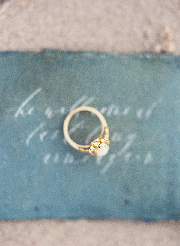 trumpet and horn engagement ring