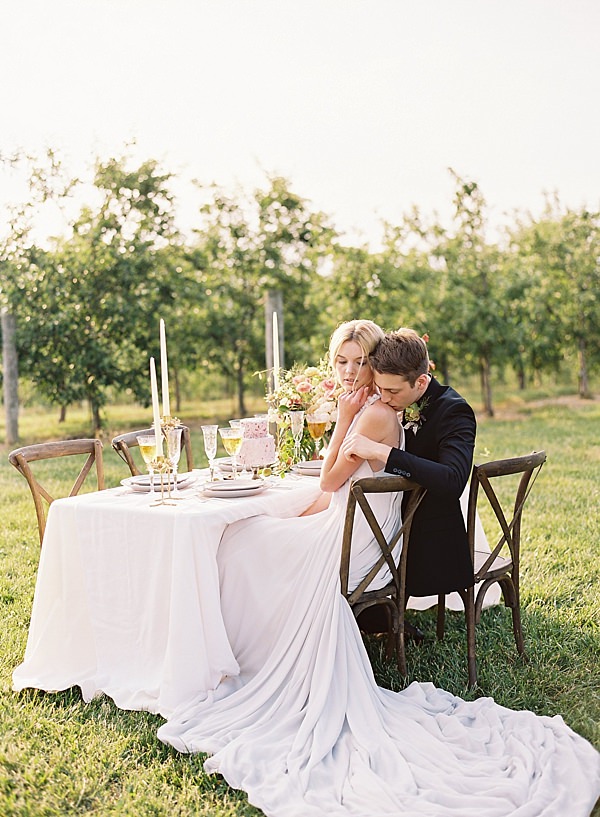 wedding day table