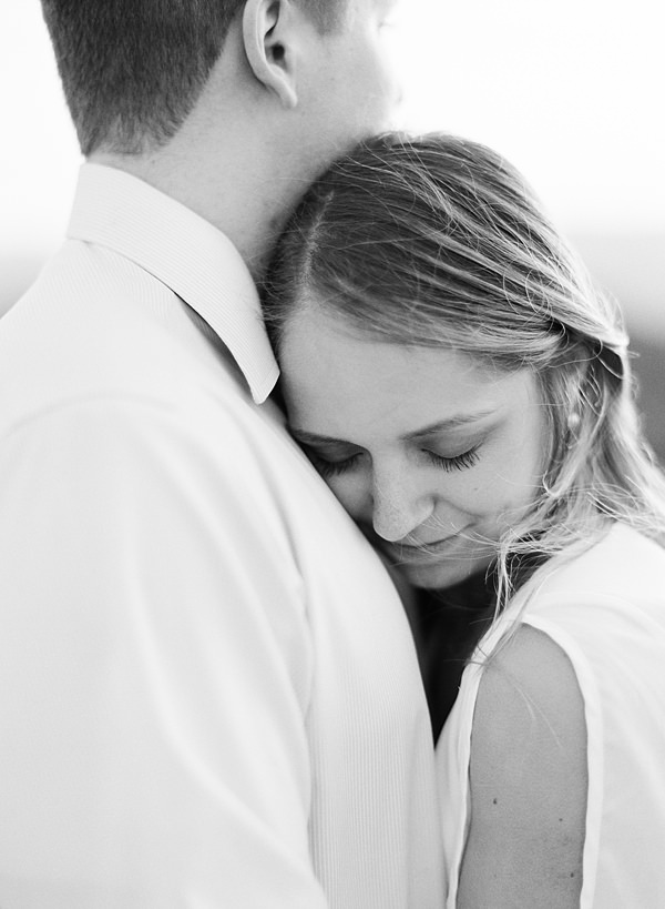 black and white engagement