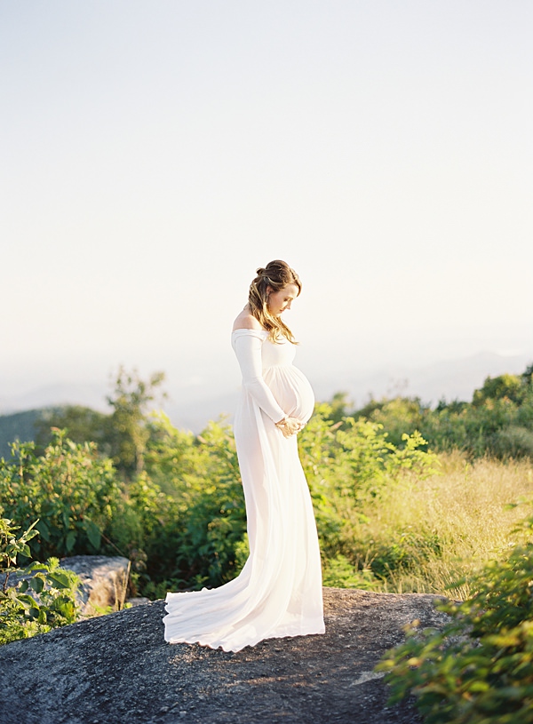 Mountaintop Sunset Maternity Session