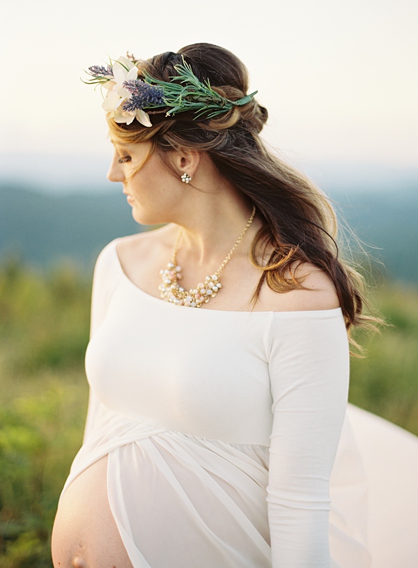 maternity flower crown
