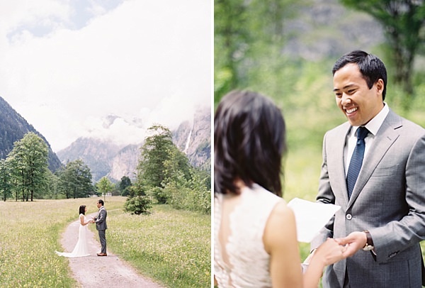 lauterbrunnen valley elopement ceremony