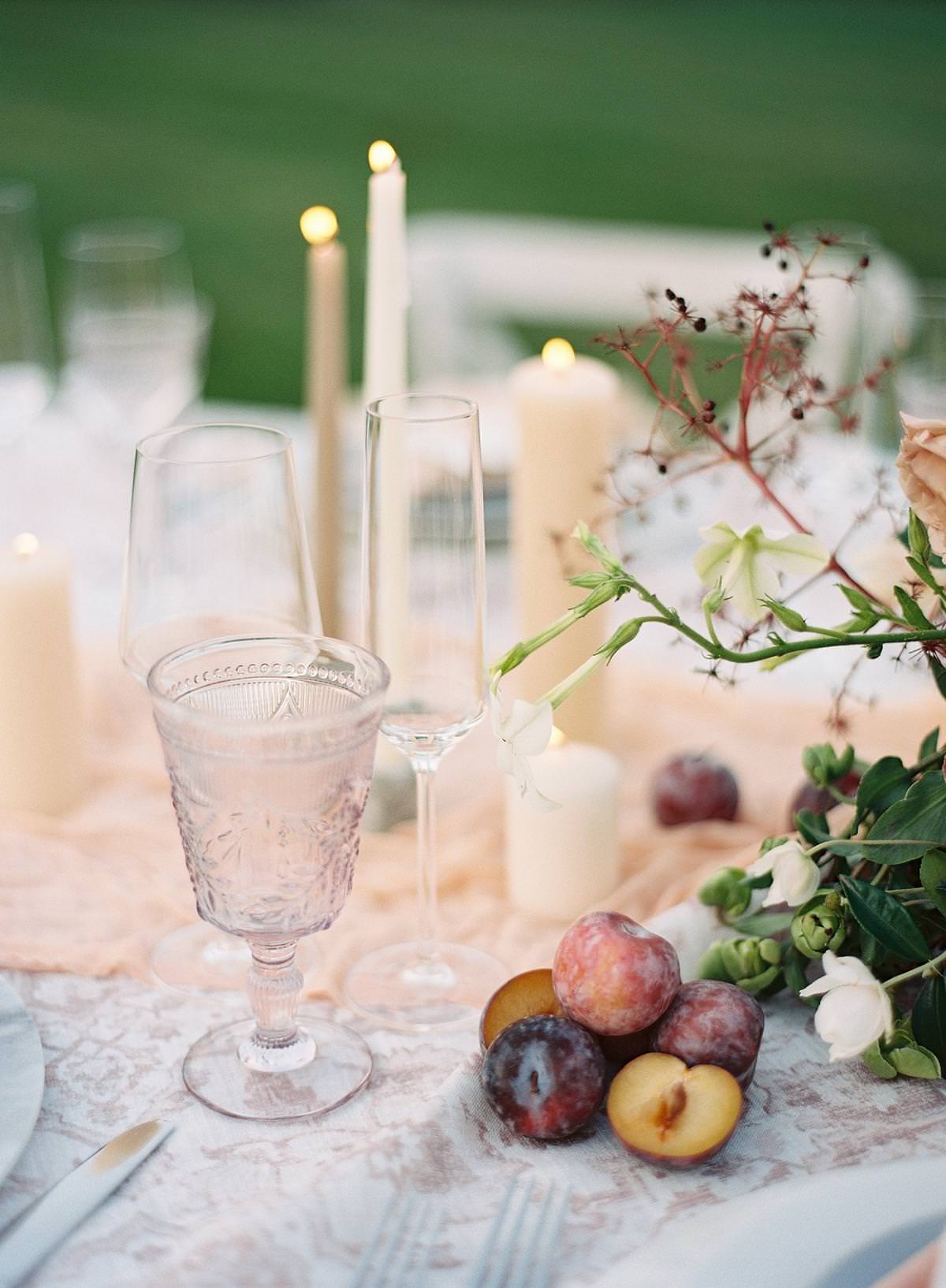 wedding tablescape details